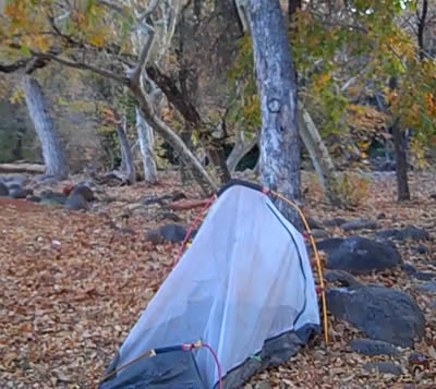 HH3 tent at Beaver Creek Campground near Sedona, AZ